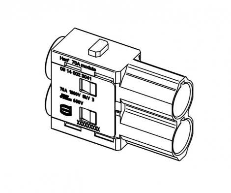 09140023041 | HARTING | Han 70A вилка