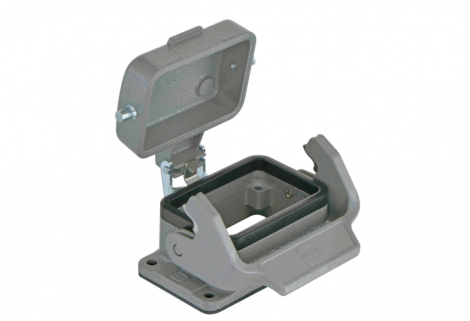 09300060318ML | HARTING | Han B BASE PANEL 1 LEVER METAL COVER