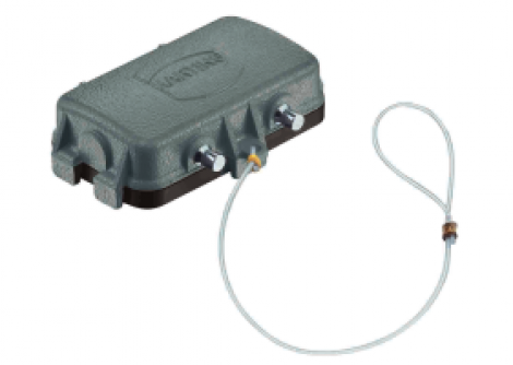 09300105457 | HARTING | Han B Protect Cover Die Cast f Hood PG16