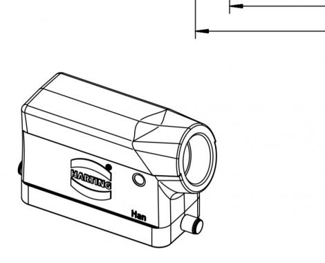 09300161540 | HARTING | Кожух кабельный 16В,угловой