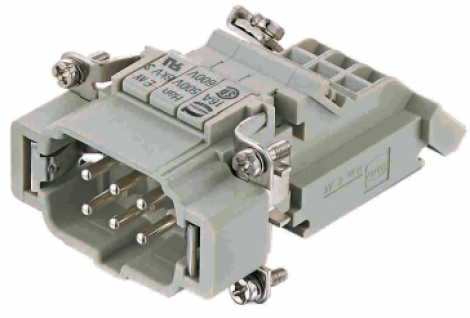 09330064625 | HARTING | Han E AV 6 Pos. Male Terminal Block Left