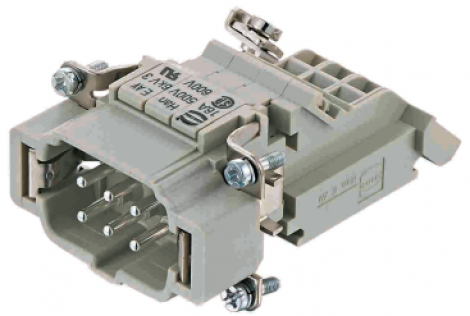 09330064626 | HARTING | Han E AV 06 Pos. M Insert Term. Block Le