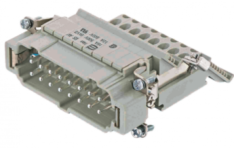 09330164639 | HARTING | Han ES AV Pos. 16 Insert Term. Block rig