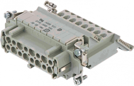 09330164729 | HARTING | Han ES AV Pos. 16 Insert Term. Block lef