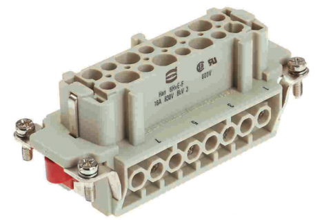 09340062701 | HARTING | Han HvE 6 Pos. F Insert Screw