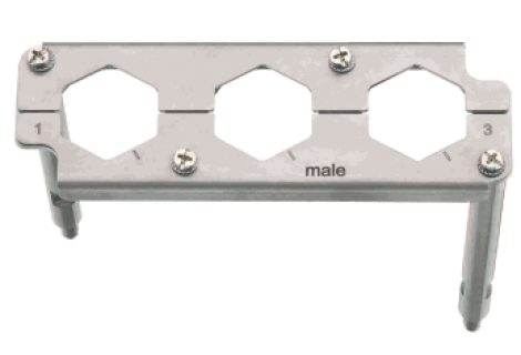 09400249911 | HARTING | рамка EasyCon 3XHC350 штыревая
