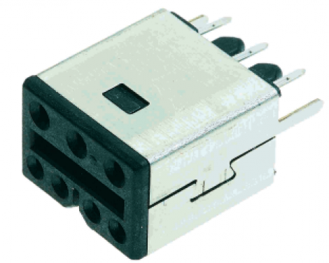 09455451300 | HARTING | HPP V4 Hybrid PCB jack straigth, 4+3p