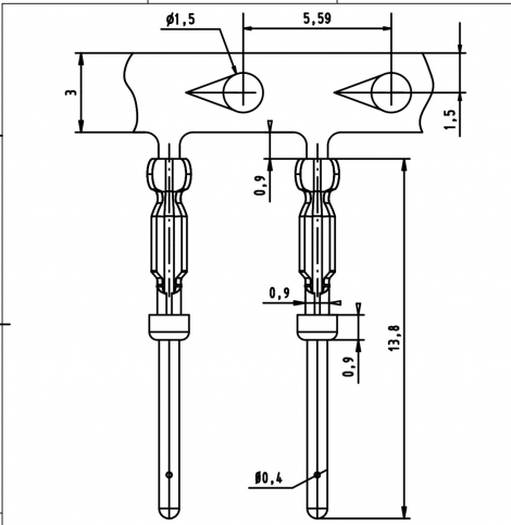 09560008177 контакты D-SUB HD MA