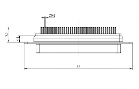09565515500 розетка DSUB 78к