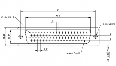 09565617712 | HARTING | D SUB HD MA STR 78P PL3_4-40 NUT