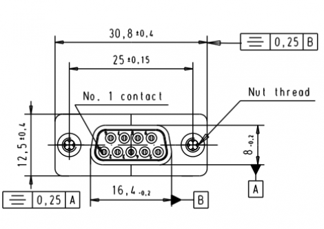 09641127215 | HARTING | 9 way Straight Female 47 SBClip4