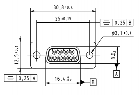 09641127220 | HARTING | 9 way Straight Female 470 Wout