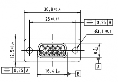 09641127230 | HARTING | 9 way Straight Female 1k Wout