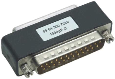 09643007240 | HARTING | M/F DSUB FILTER ADAPTER 25PIN 3900PF