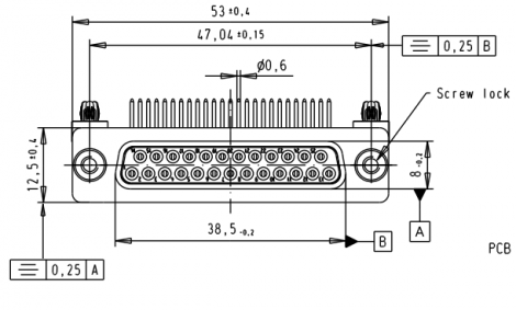09643147214 | HARTING | DSUB 25 way RA Female 47 BL_SL4