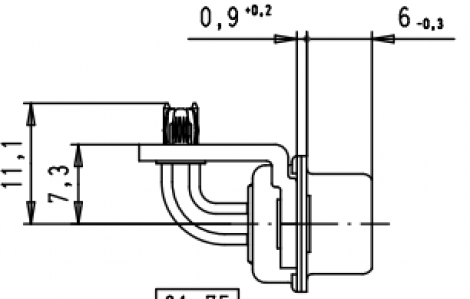 09644247231 | HARTING | 37 way RA Male 1k WOUT