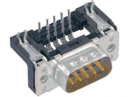 09651666813 | HARTING | DSUB SMC MALE R/A 9 WAY STANDARD 2,54mm