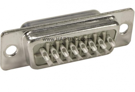 09670095615 | HARTING | Разъем DSUB вилка 9к., каб.