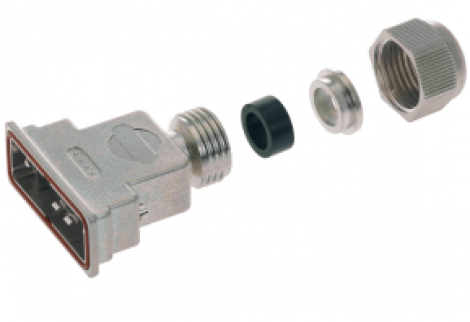 09670250539 | HARTING | Кожух, металлизированный, IP67 25p