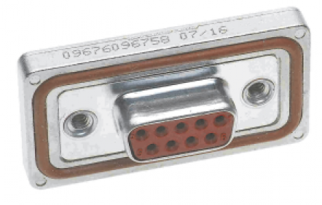09676376758 | HARTING | D SUB IP 67 FE ANG_PCB_37P_S4_METAL FRAM