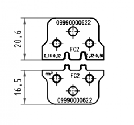 09990000622 | HARTING | вставка д/цанги тип