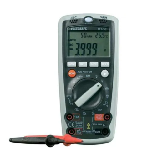 VOLTCRAFT MT-52 Мультиметр CAT III 600V Дисплей: 4000