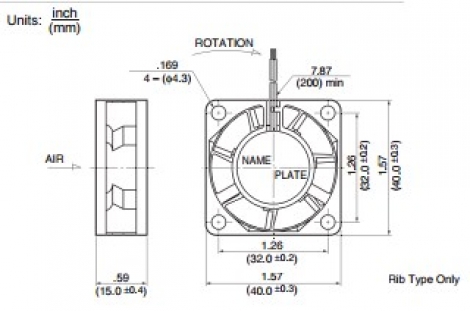 1606KL-05W-B39 | NMB | Осевой вентилятор