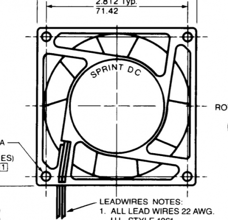 17001136A | Comair Rotron | Вентилятор (арт.STD24Z3E2X-E3)