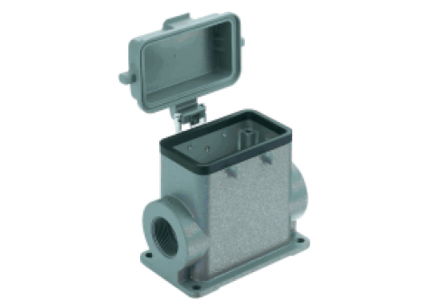 19300100266 | HARTING | Han B Base Surface HC 4 Pegs Thermoplast