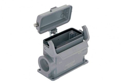 19300167297 | HARTING | Han B Base Surface HC 1 Lever Metal Cove