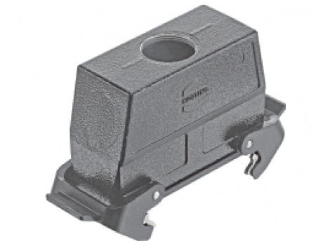 19307240737 | HARTING | Han 24B Hood coupler M32 black 2 levers