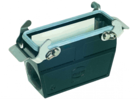 19370240733 | HARTING | Han M Hood Coupler 2 Lev. M40 side entry
