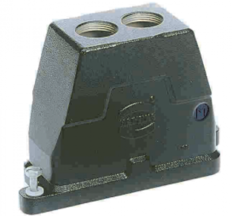 19400100430 | HARTING | Han 10HPR кожух каб.пр 2xM20