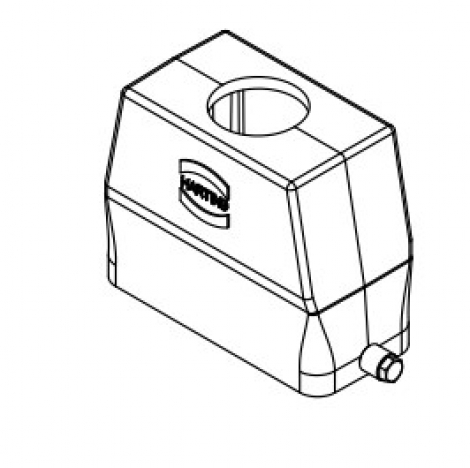 19443100447 | HARTING | Han INOX 10B hood TOP Entry 1xM32