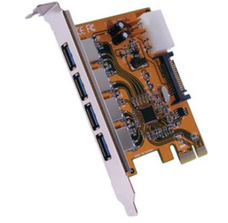 EX-11094 | Exsys | Плата 4 Anschl. PCIe Netzwerkkarte 480Mbit/s RJ45