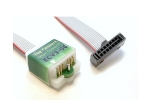 ECV3-06-IDC 6-pin Castellated Board-Edge Connectors | Tag-Connect | .