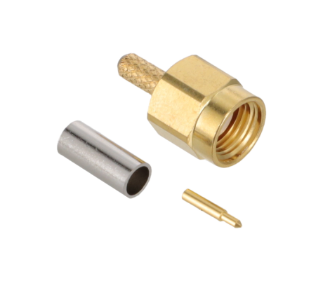 RFPC-SMA37-FN-A | GCT | SMA PCB MOUNT STRAIGHT BULKHEAD
