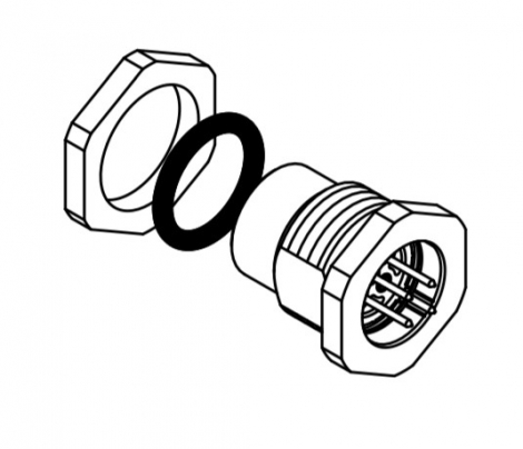 21033712402 | HARTING | вставка с контактами M12-F D-cod. 4 PIN