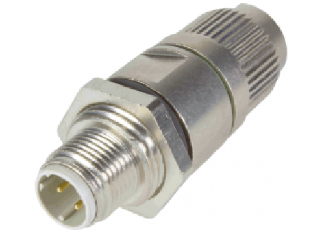 21033811425 | HARTING | вилка M12 D-код. 4к.