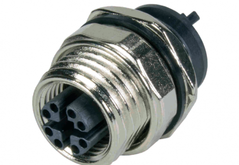 21033812812 | HARTING | M12 Cat5 receptacle strai. female back
