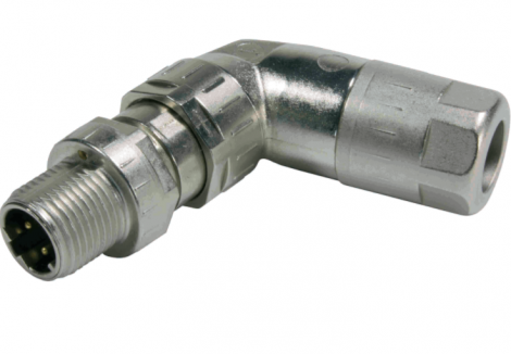 21038813805 | HARTING | угловой штекер M12 slim, вилка, Х-кодиро