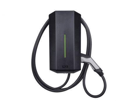 Зарядная станция | PCE | eMobility Тип 2 Режим 3 32 A 22 кВт RFID, Переключатель с ключом