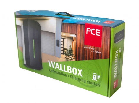 Зарядная станция | PCE | eMobility Тип 2 Режим 3 32 A 22 кВт RFID, Переключатель с ключом