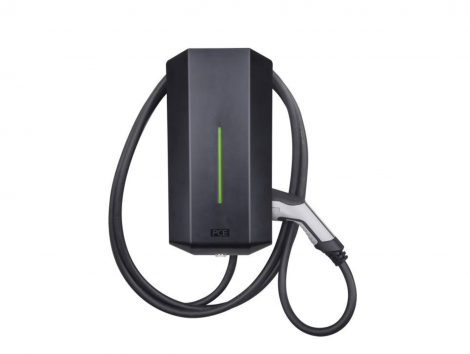 Зарядная станция для электромобилей | PCE | PC Electric, тип 2, режим 3, 32 A, 22 кВт, RFID, переключатель с ключом