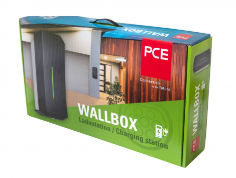 Зарядная станция для электромобилей | PCE | PC Electric, тип 2, режим 3, 32 A, 22 кВт, RFID, переключатель с ключом