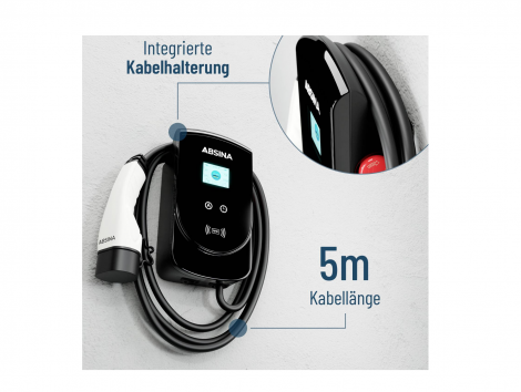Зарядная станция | Absina | eMobility Type 2 Mode 3 16 A 11 кВт RFID