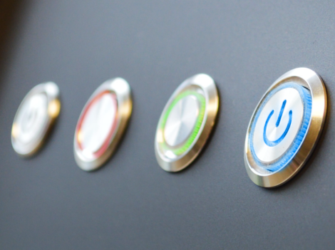 RJS-GME1-B-12V-D | RJS ELECTRONICS | Industrial Pushbutton Switch