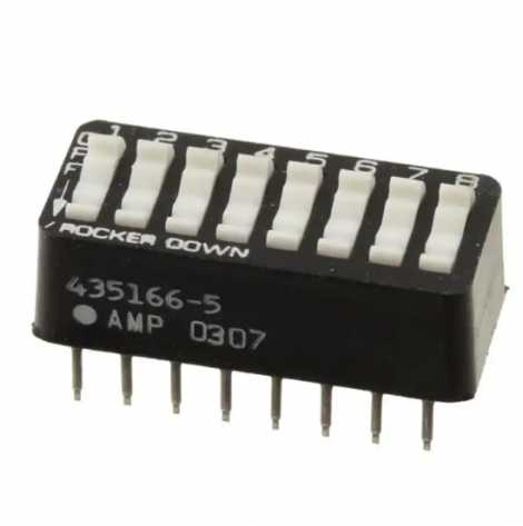435166-5
SWITCH ROCKER DIP SPST 25MA 24V | TE Connectivity | Переключатель