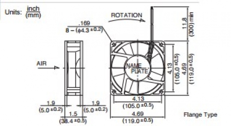 4715SL-05W-B60 | NMB | Вентилятор