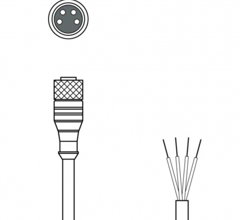 K-D M8A-4P-5m-FAB | Leuze Electronic | Кабель (арт. 50106153)